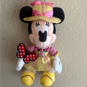 Japan DisneySea Park Minnie Butterfly Plush Keychain